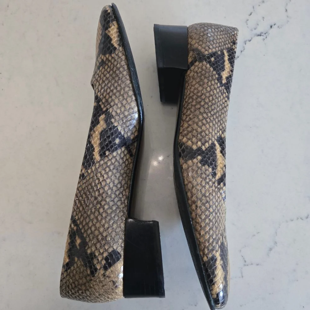 Lauren Ralph Lauren Womens Classic Block Heel Square Toe Pumps Sz 7.5 #WG1186 - Picture 5 of 9